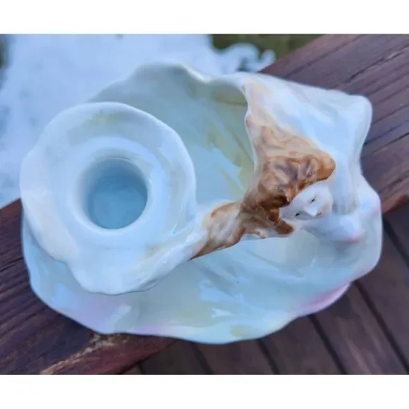 Royal Bayreuth Art Nouveau Lady Figural Woman Chamberstick Candle Holder RARE - Picture 3 of 8